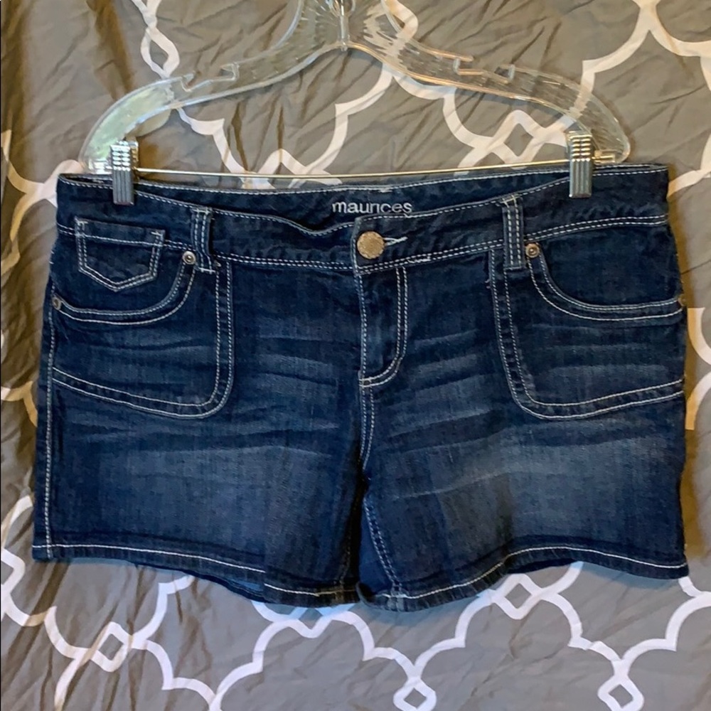 Denim shorts